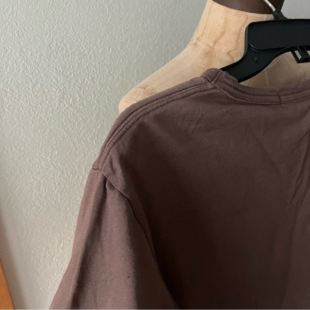 ORIGINAL FAKE sz 3 US sz M BROWN Eyes Tee Tshirt Medicom Toy KAWS - Picture 5 of 11